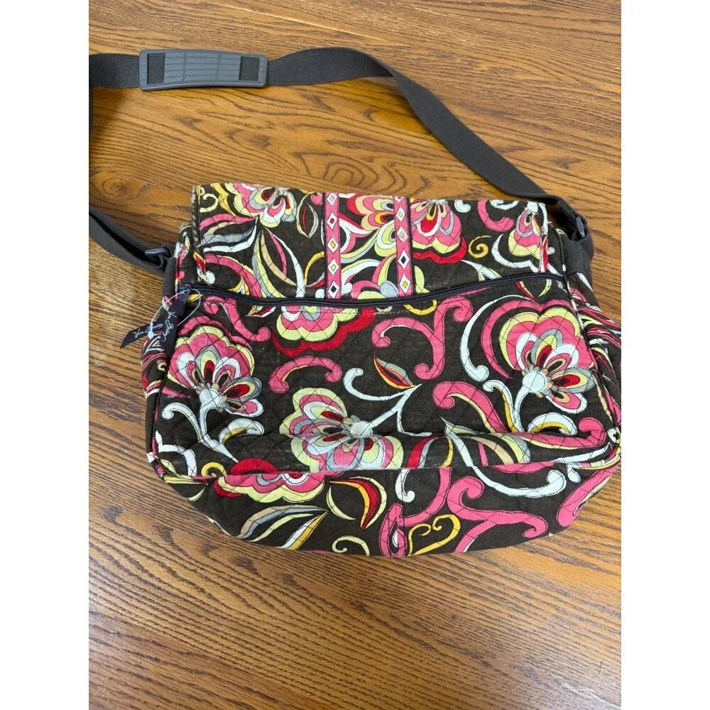 Vera‎ Bradley Retired Puccini Fall Print Quilted Messenger Bag